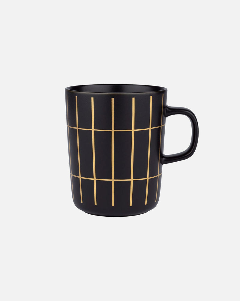 tiiliskivi black and gold mug 2,5 dl
