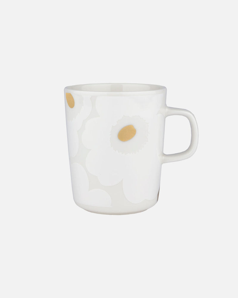 unikko mug 2,5 dl white/white and gold