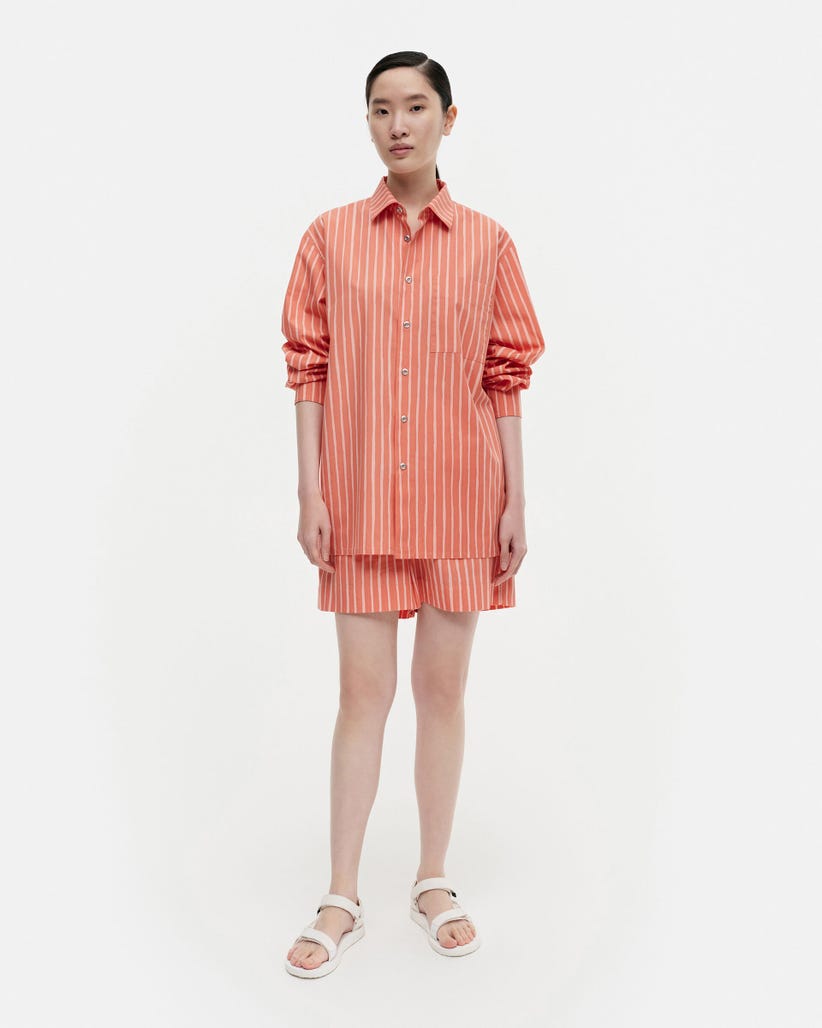 jokapoika unisex peach - cotton shirt – Marimekko Vancouver