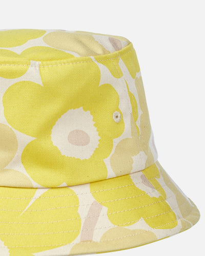 kioski mäkikaura mini unikko yellow - bucket hat