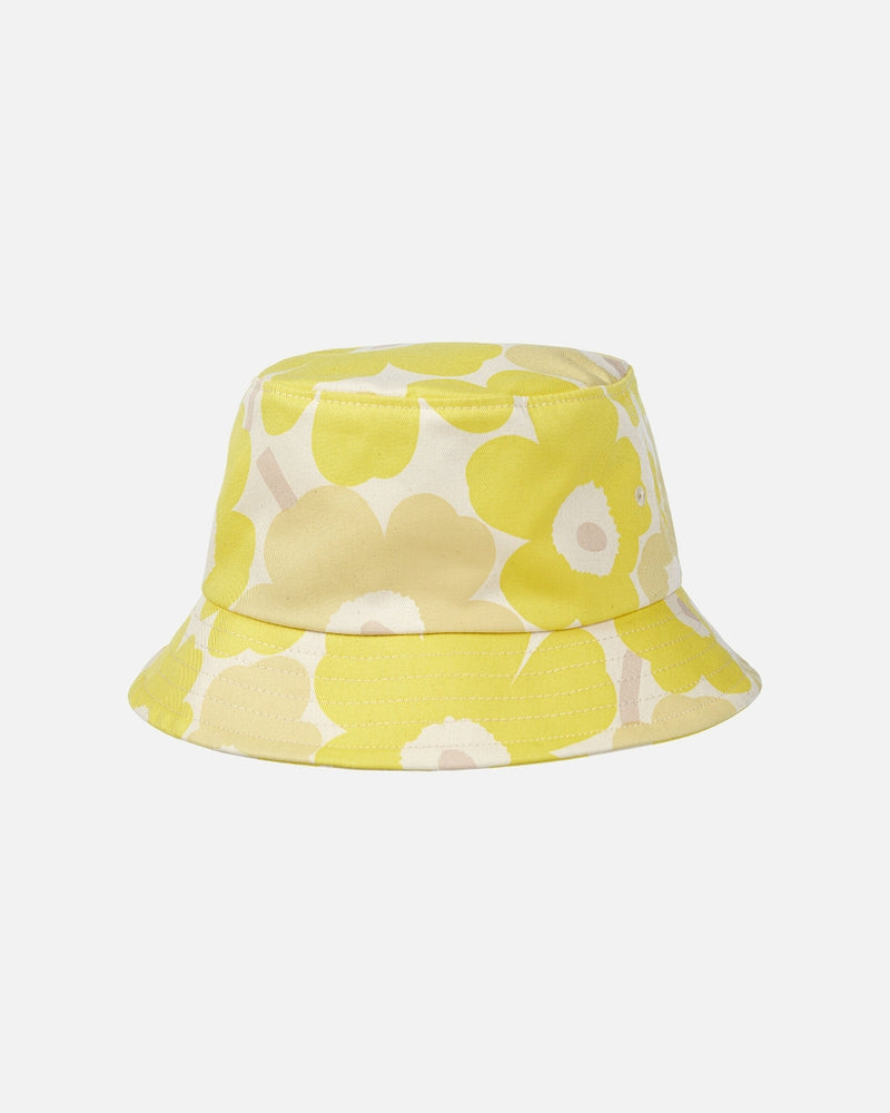 kioski mäkikaura mini unikko yellow - bucket hat