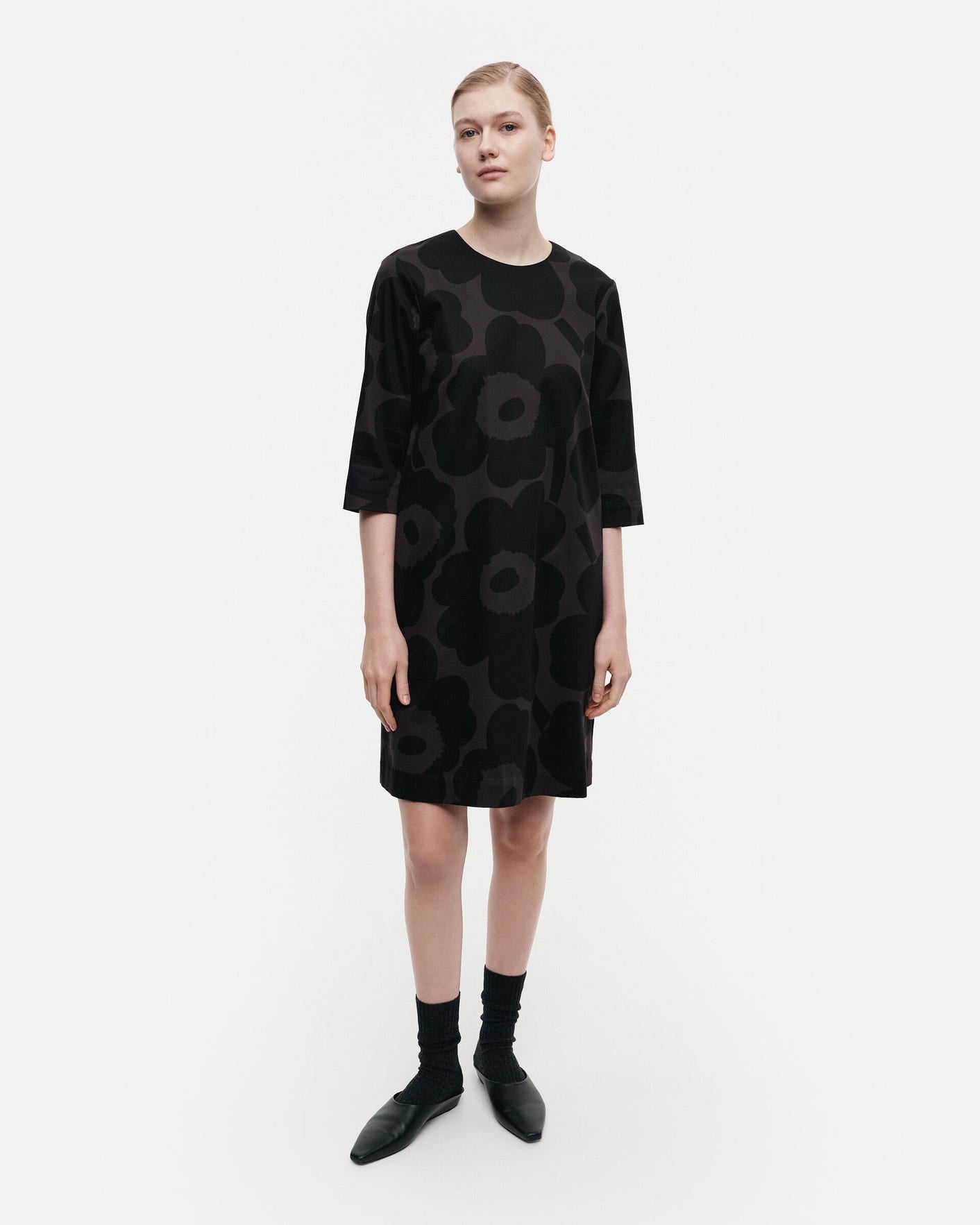 ruusuke unikko cotton sateen dress – Marimekko Vancouver