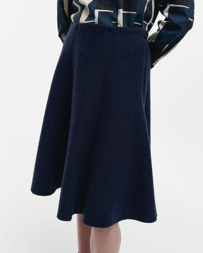 maneesi boiled wool skirt