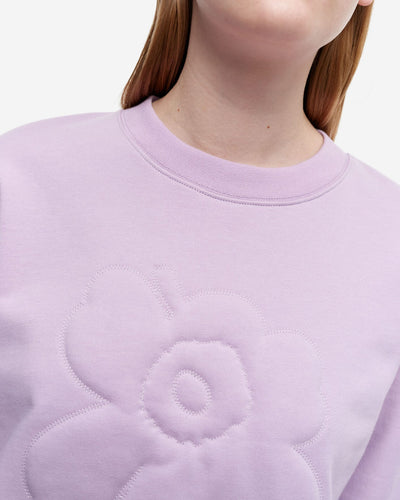 kioski leiot unikko padded sweatshirt - lavender