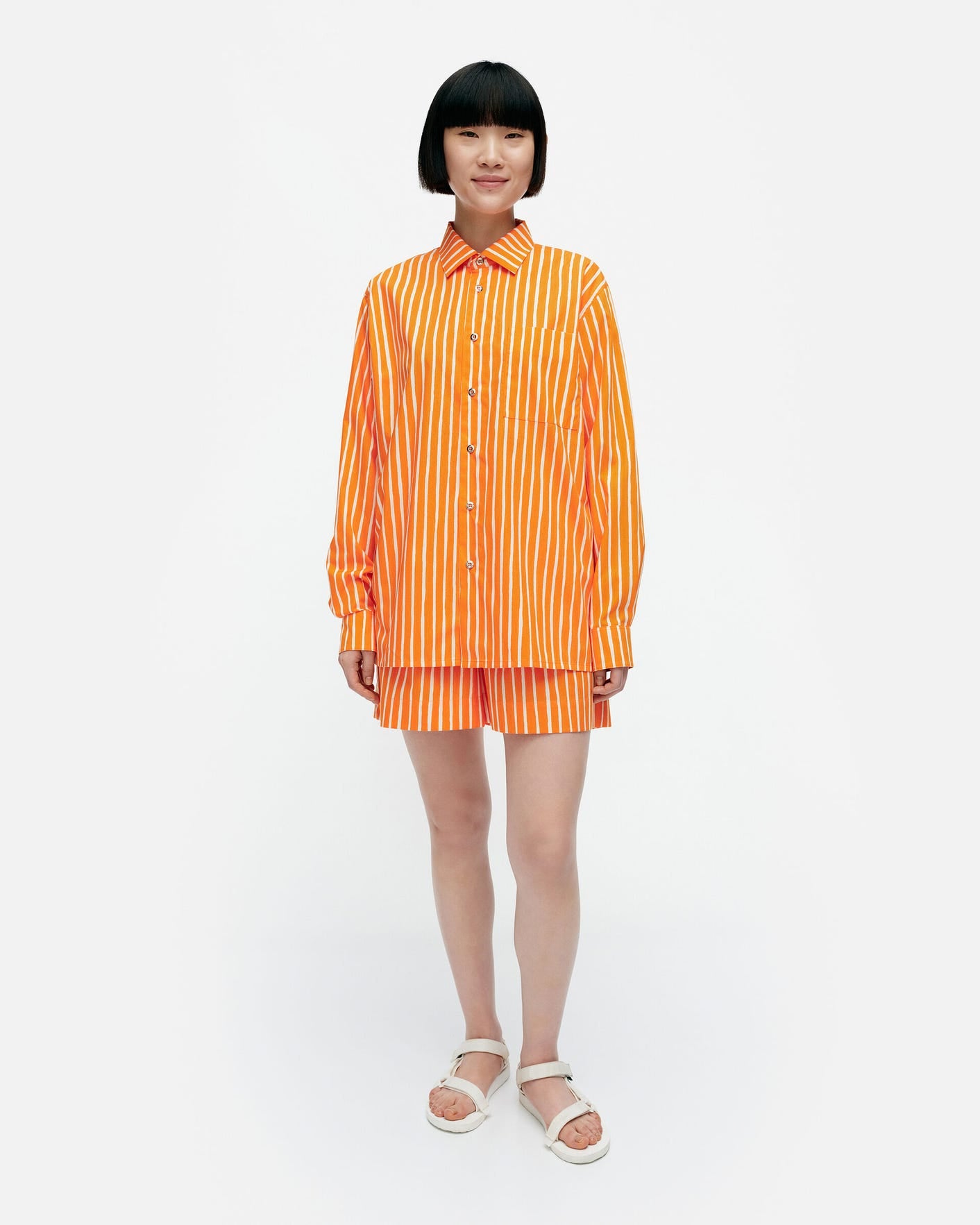 kioski jokapoika unisex orange - cotton shirt – Marimekko Vancouver