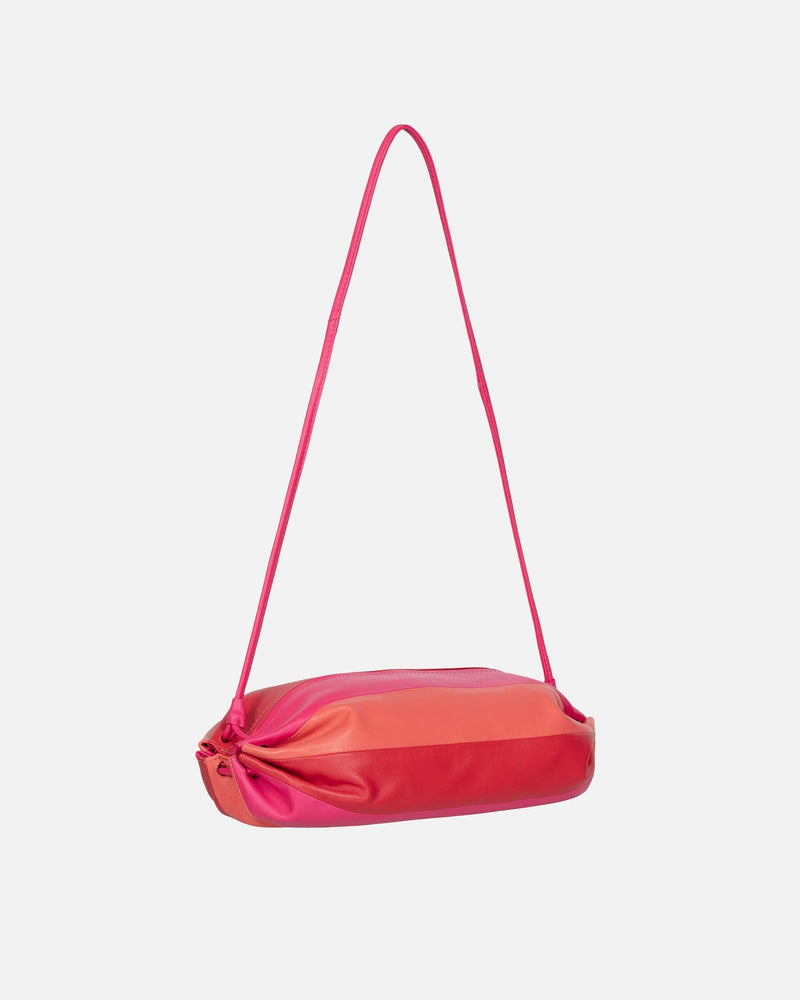 karla multi leather red, orange, pink - bag