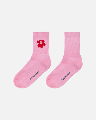 puikea multi unikko one pink - short socks