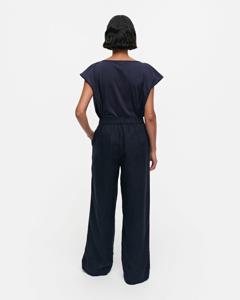 pavla solid - linen trousers (34)