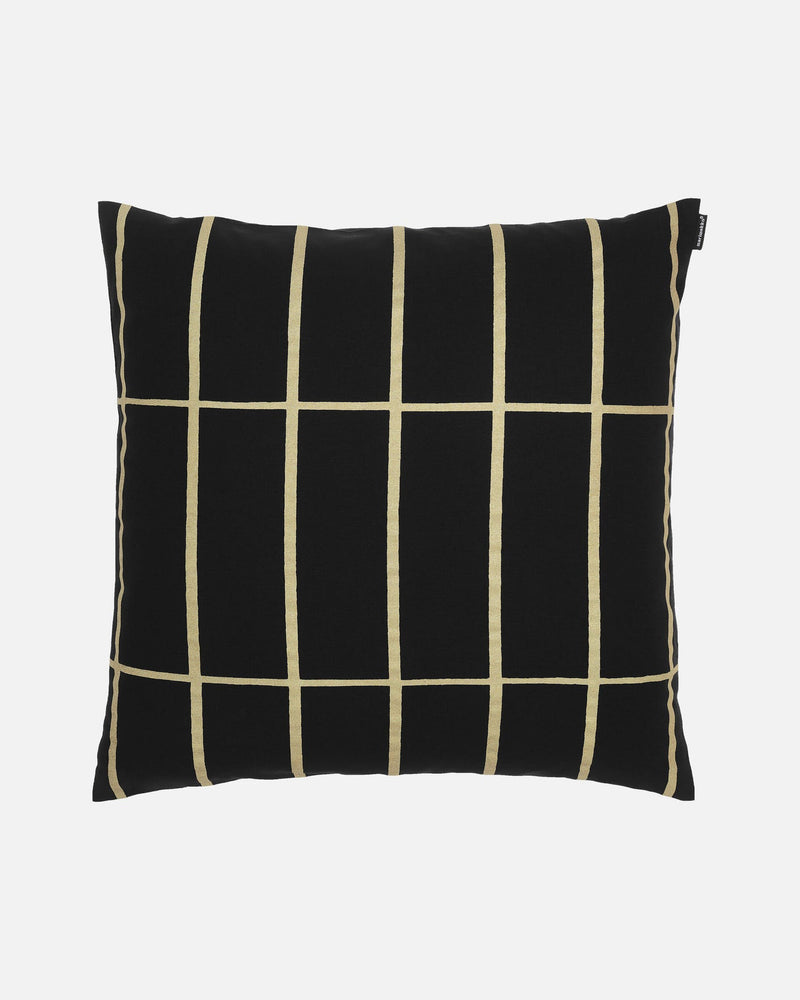 tiiliskivi black and gold cushion cover 50 x 50cm