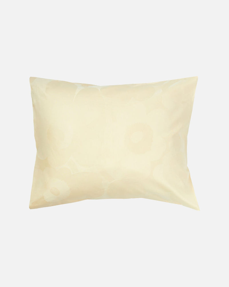 unikko yellow jacquard pillowcase
