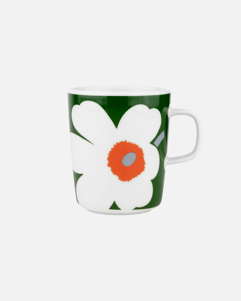 unikko mug 2,5 dl orange on green -  60th anniversary