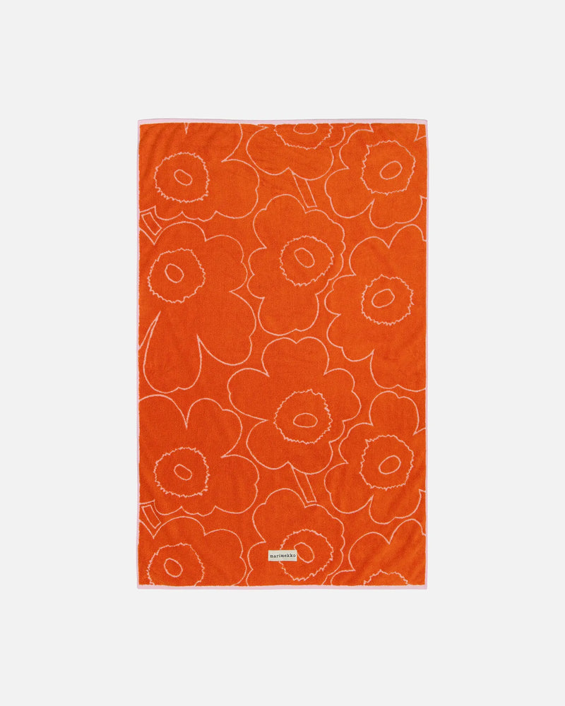 piirto unikko bath towel orange 100 cm x 160 cm