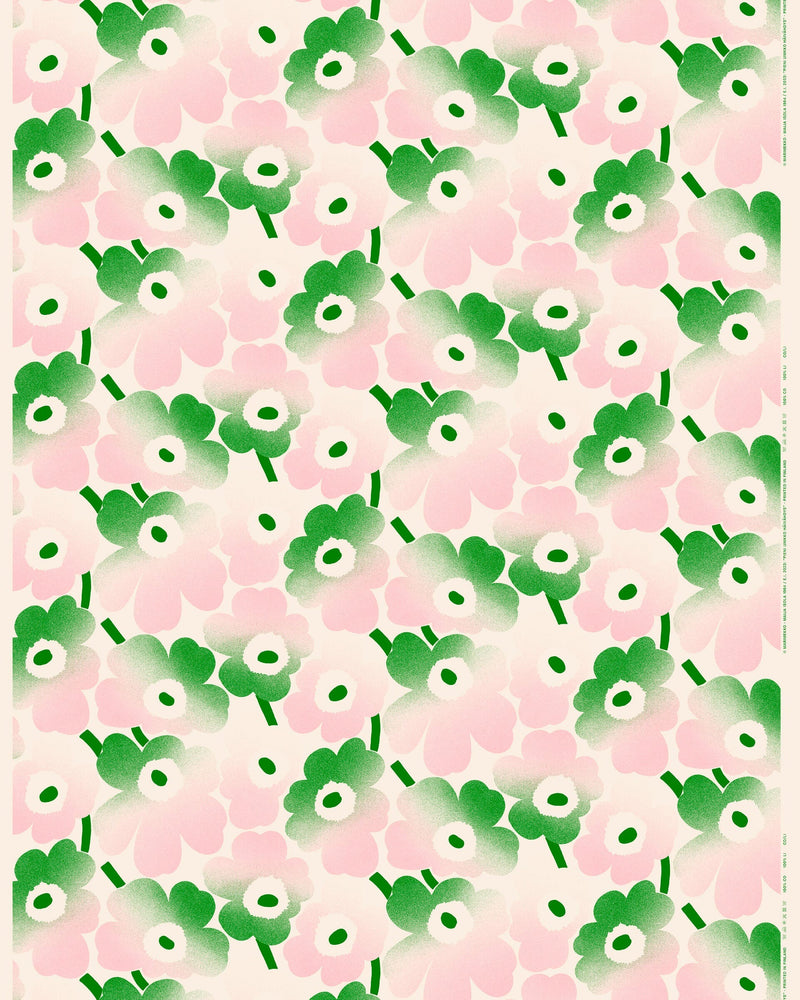 pieni unikko häivähdys cotton fabric