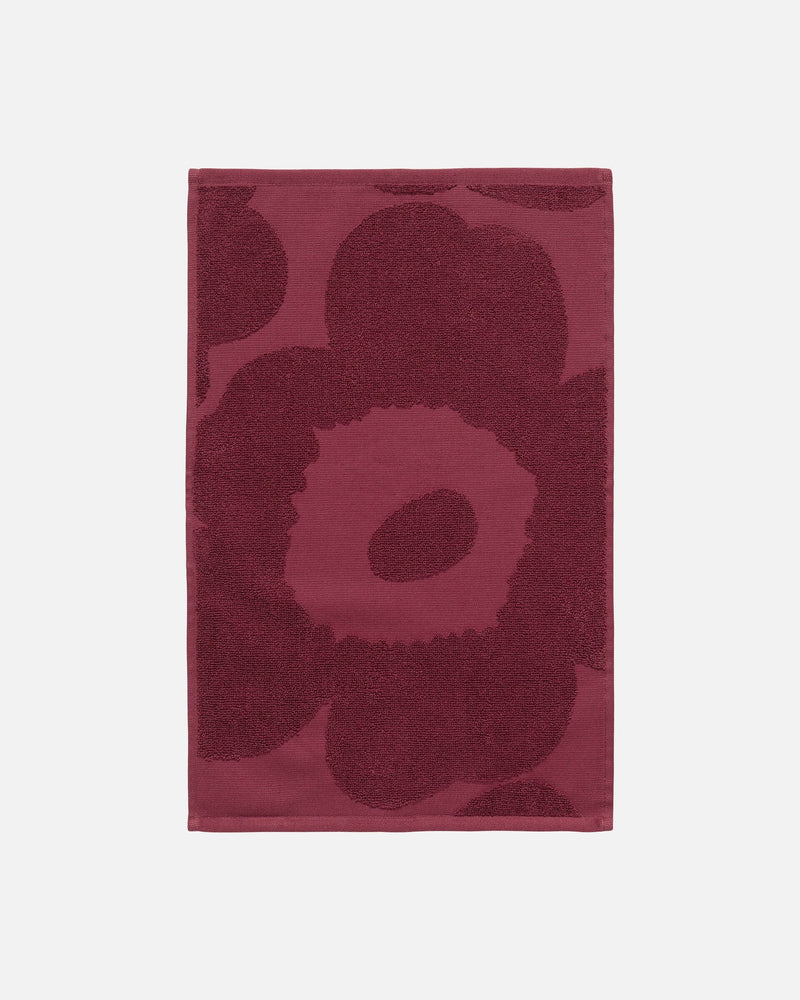 unikko guest towel - burgundy