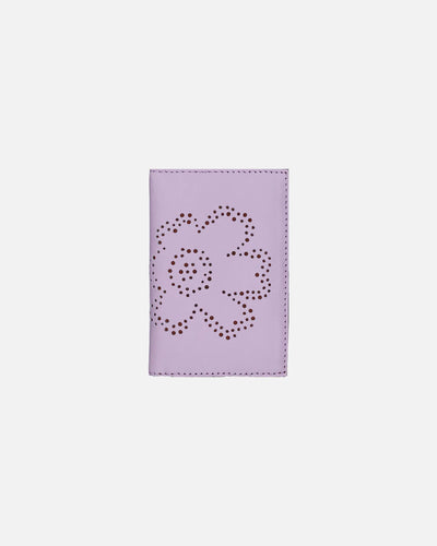 Imprint Fold Wallet Unikko- Lavender and Brown