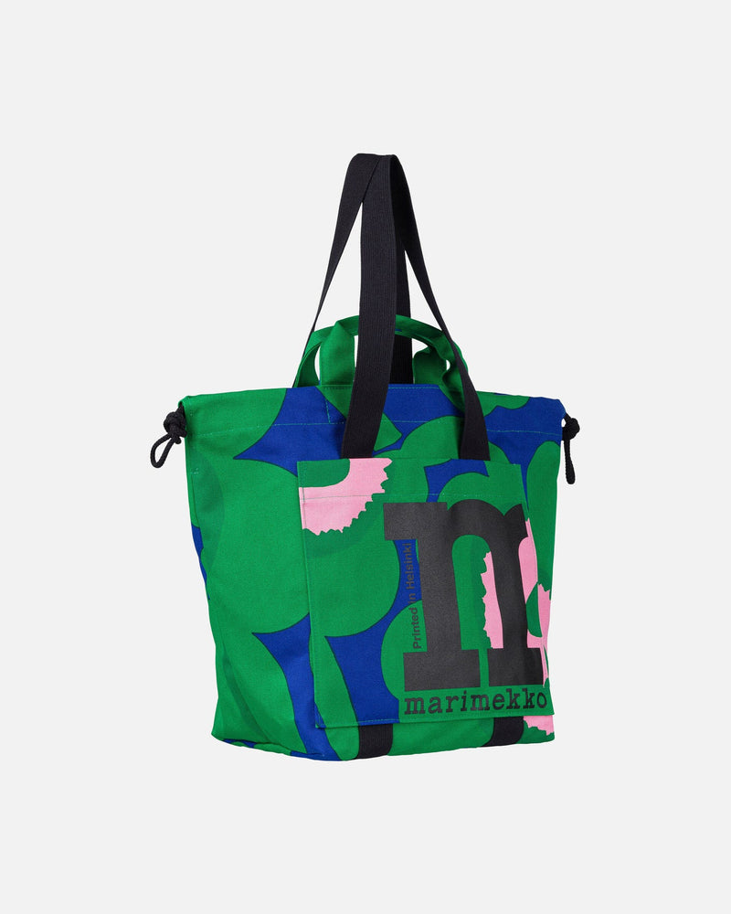 mono city tote unikko green - shoulder bag