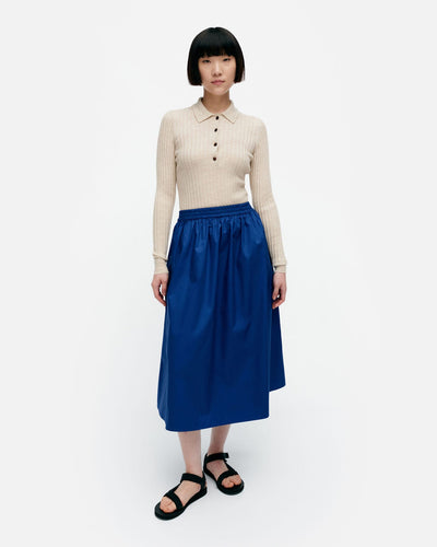 garrel solid - cotton poplin skirt