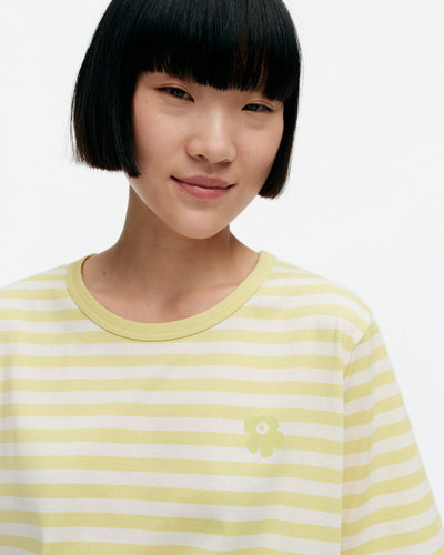 kioski tasaraita - mens short sleeve t-shirt - yellow