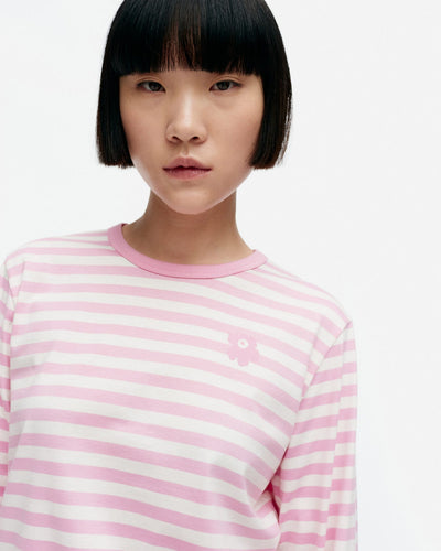 kioski tasaraita - long sleeve t-shirt - pink