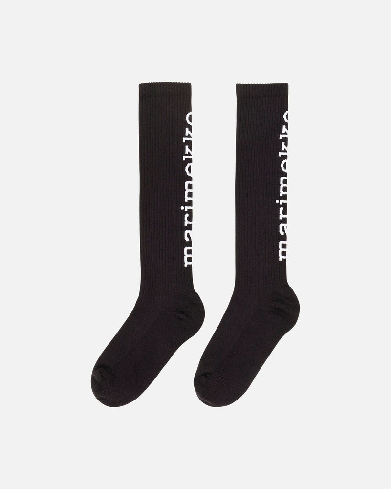 kioski suikea logo knee socks - black