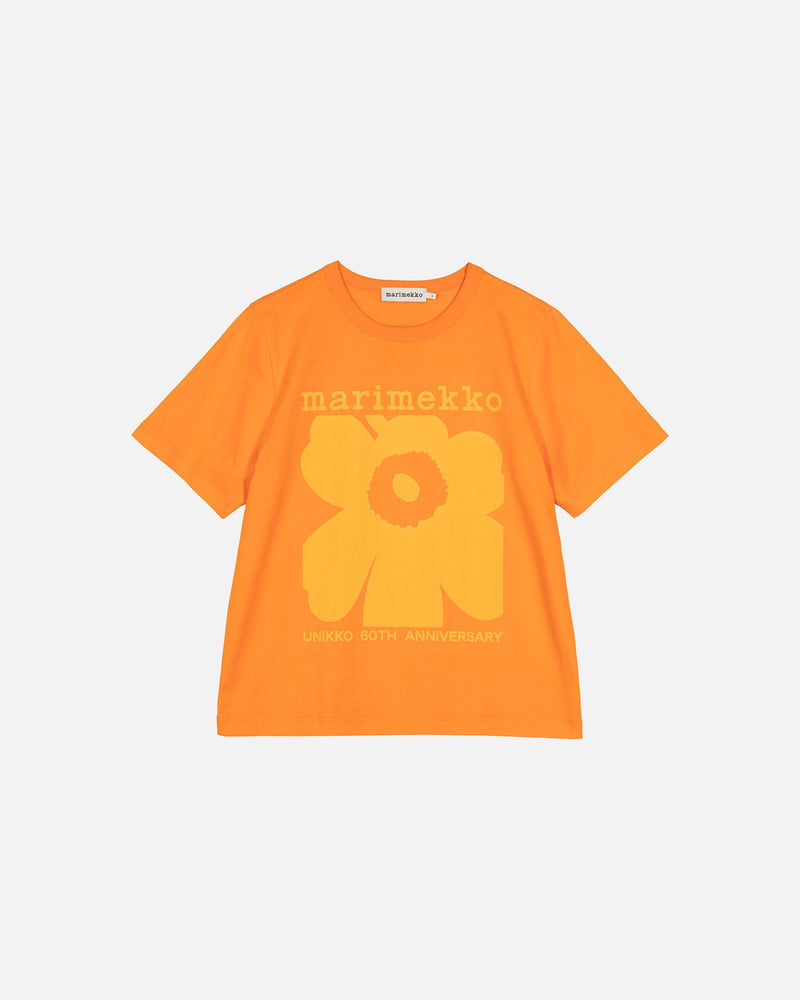 kioski erna unikko placement orange - t-shirt