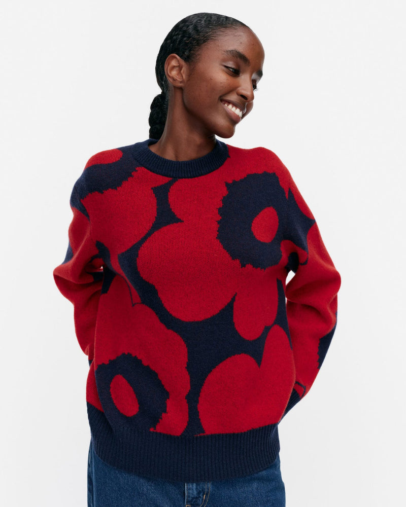 valu unikko knitted wool pullover