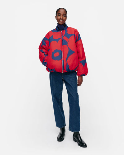 holkki unikko lightweight padded jacket - red and blue