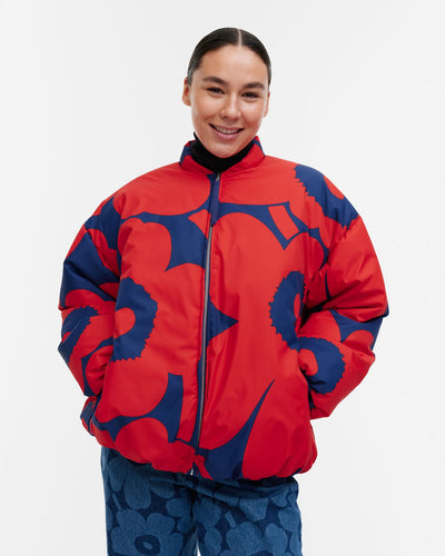 holkki unikko lightweight padded jacket - red and blue