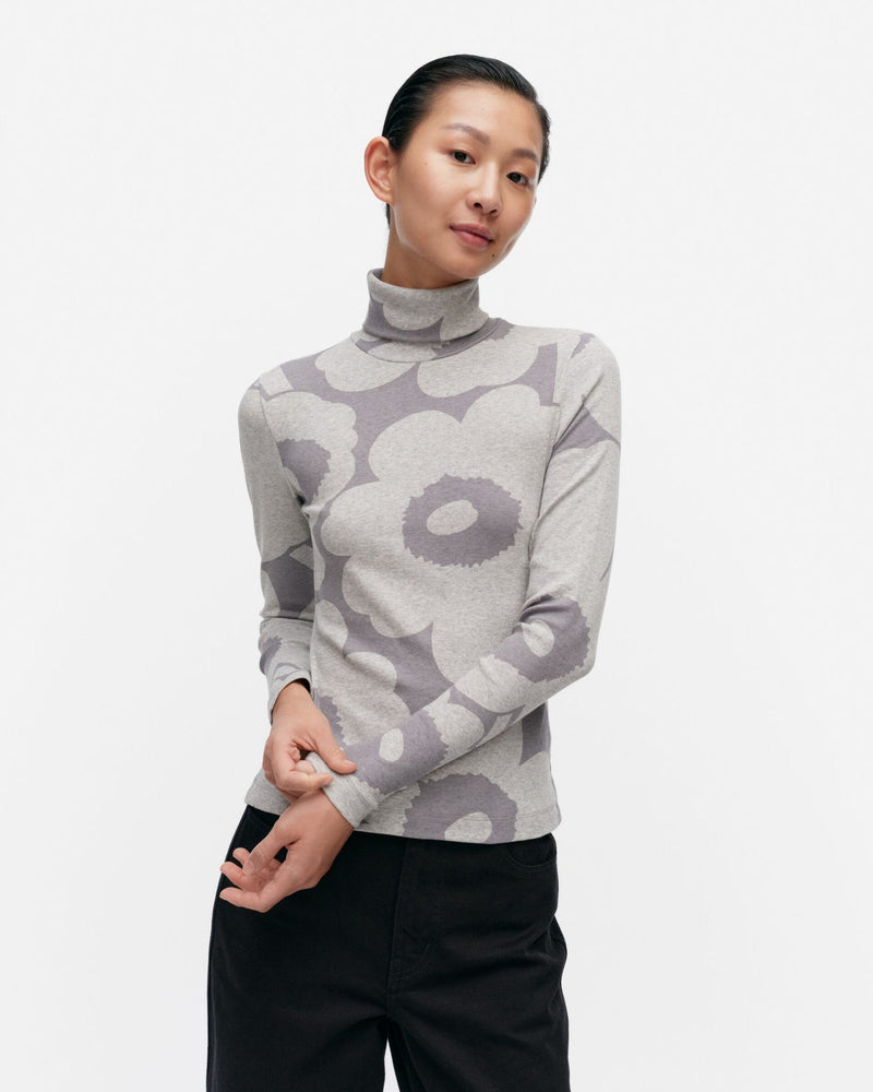 emali unikko turtleneck shirt long sleeve - grey