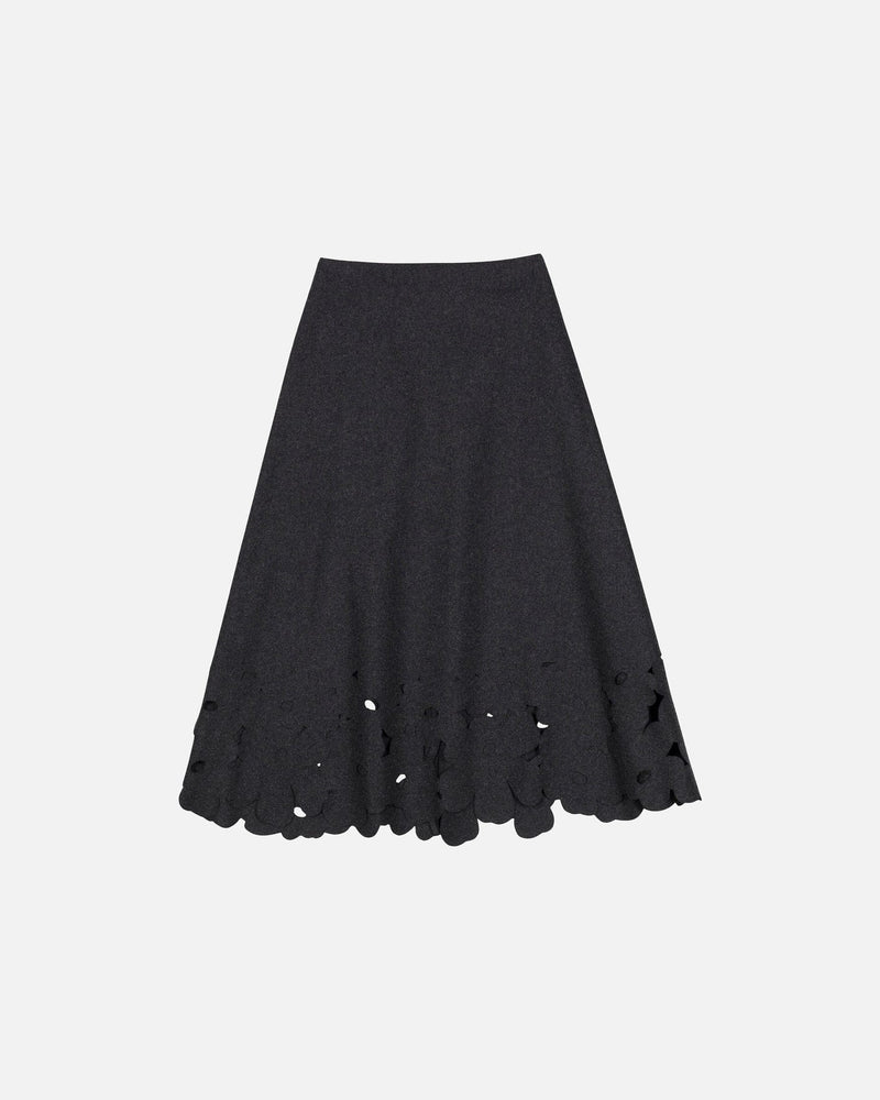 kartio unikko felted wool skirt