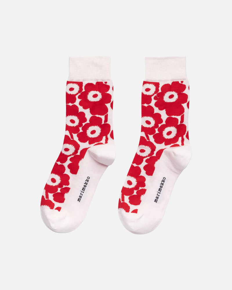 kirmailla unikko socks - red/pink