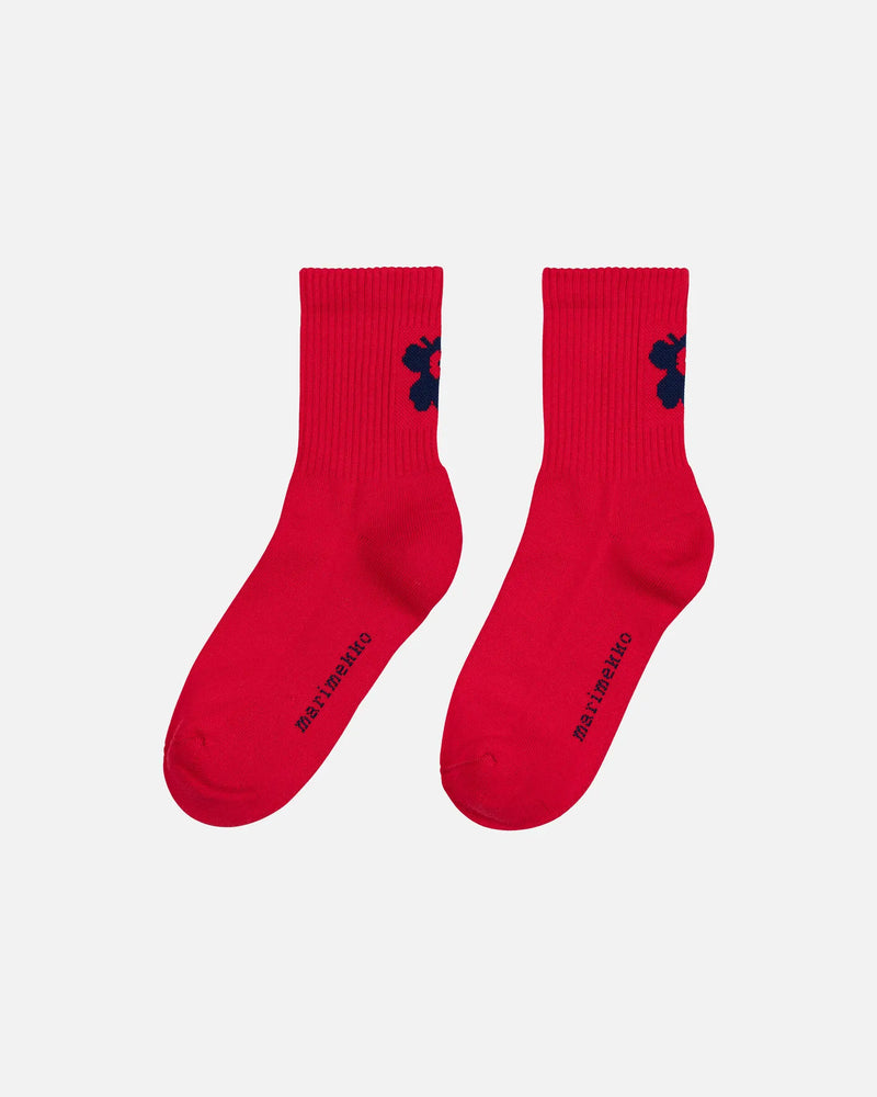 puikea unikko red, blue - short socks