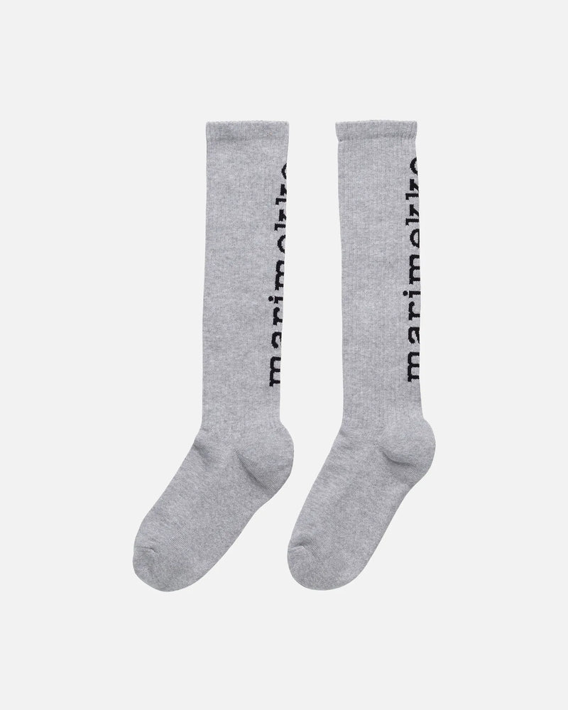 kioski suikea logo knee socks - grey