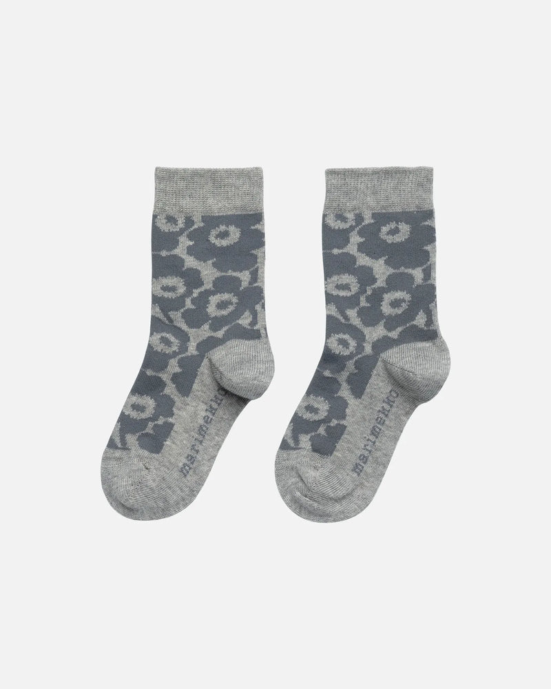 makeinen unikko tone kids socks - grey