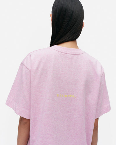 veisto unikko placement t-shirt - pink/yellow