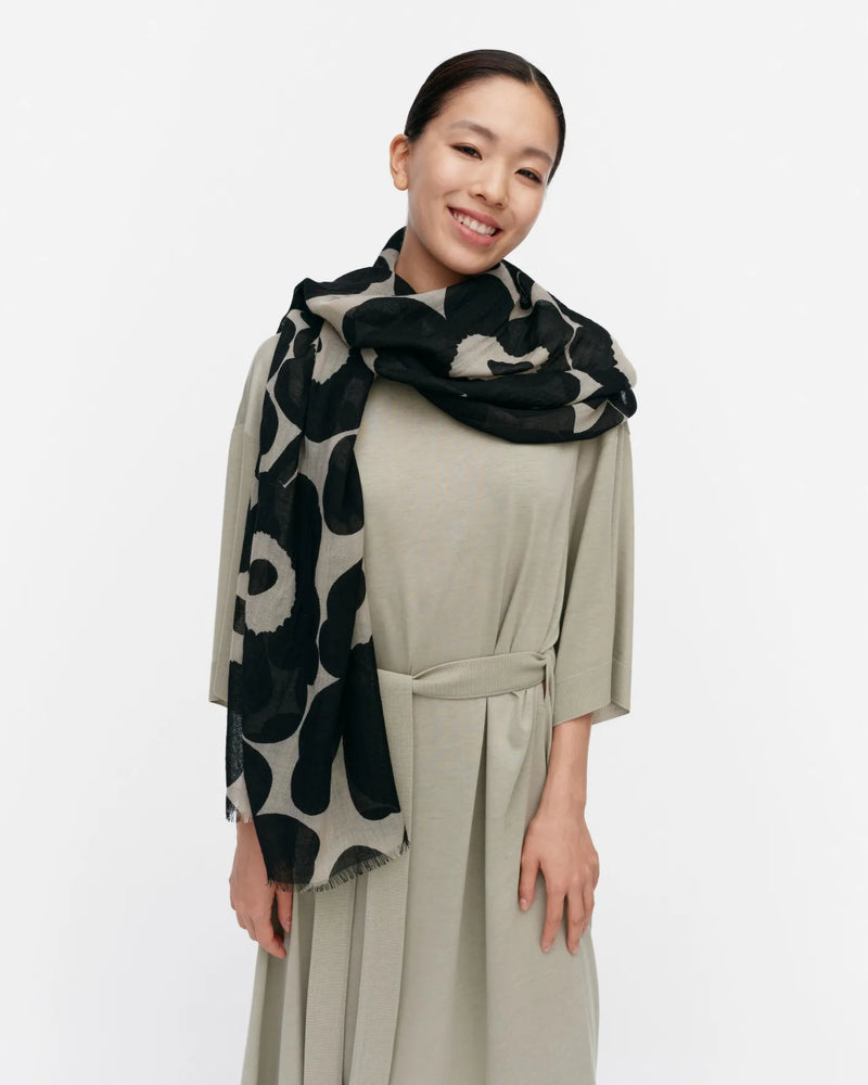 fiore unikko scarf - black/grey