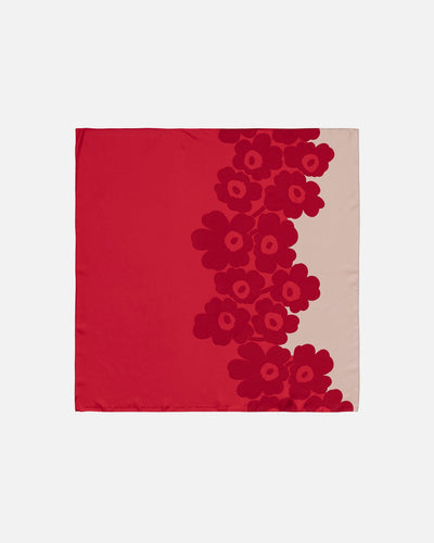 lauhtua unikko silk scarf - red