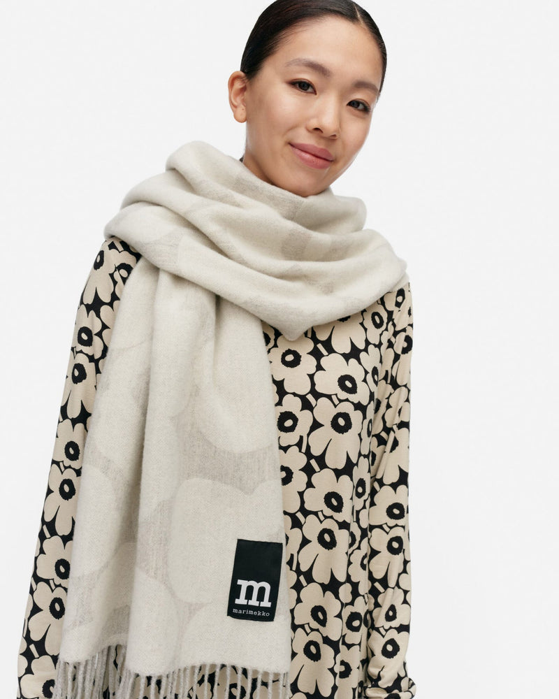 ovlin unikko scarf - grey/cream