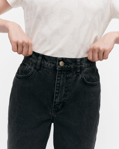 maridenim straight jeans washed black