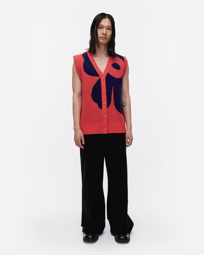 kioski jaava unikko knitted wool vest