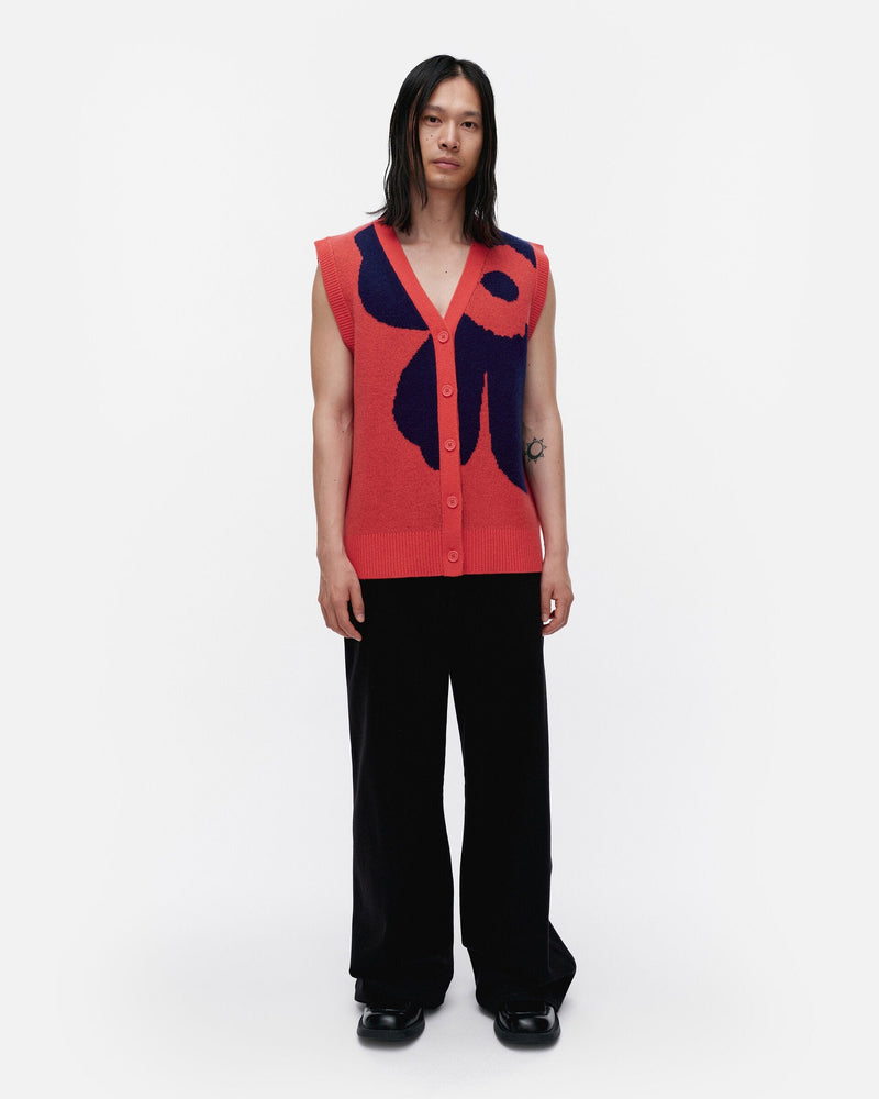 kioski jaava unikko knitted wool vest (XXS)