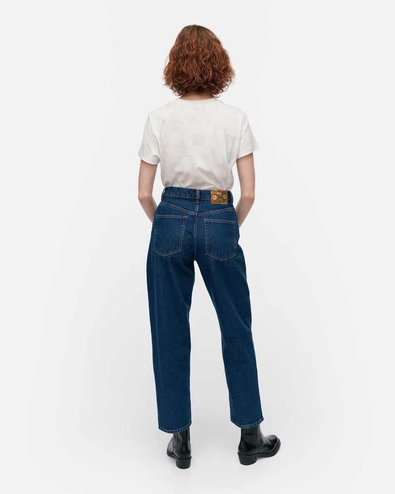 maridenim barrel jeans mid indigo