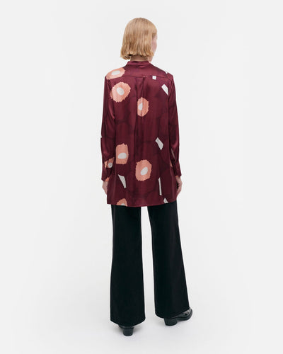 tiina unikko silk tunic - maroon