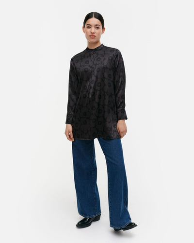 tiina unikko silk tunic - black