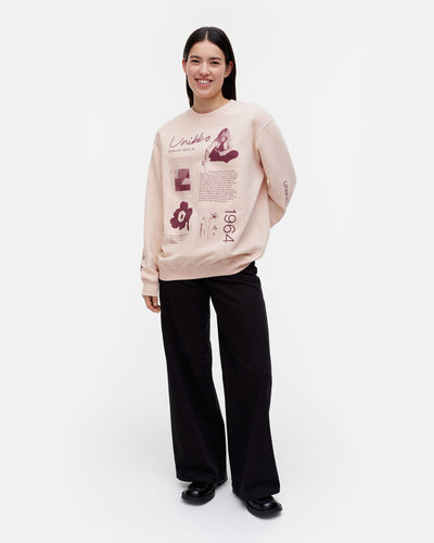 loisto unikko tribute placement- blush sweatshirt