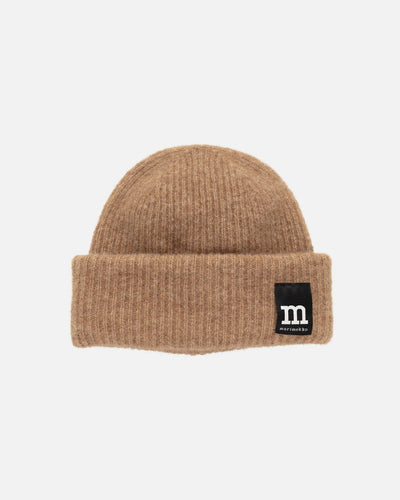 pjettar solid knitted toque - toffee