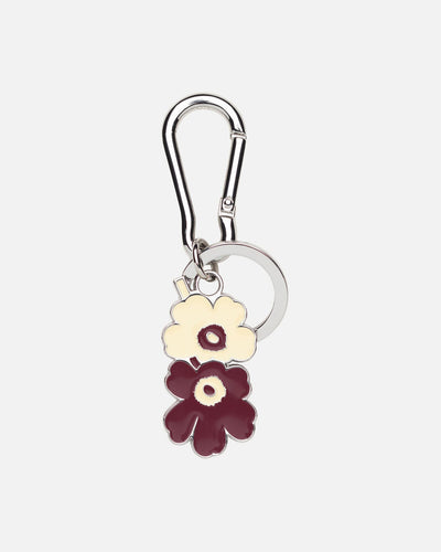 puhallus Ii unikko - key chain - maroon and cream