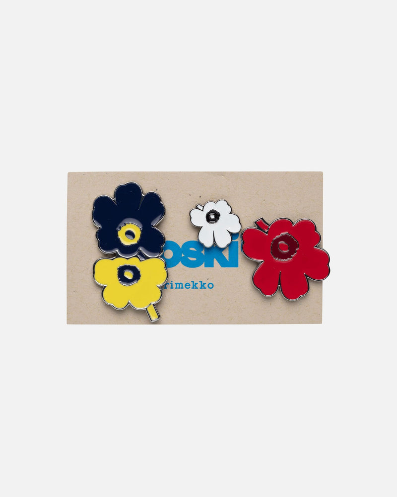 unikko pumpuli set of 3 enamel pins - primary colours