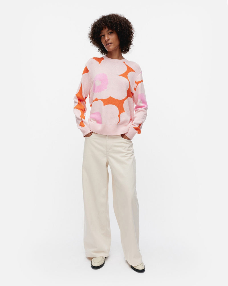 sesonki unikko knitted pullover - pink