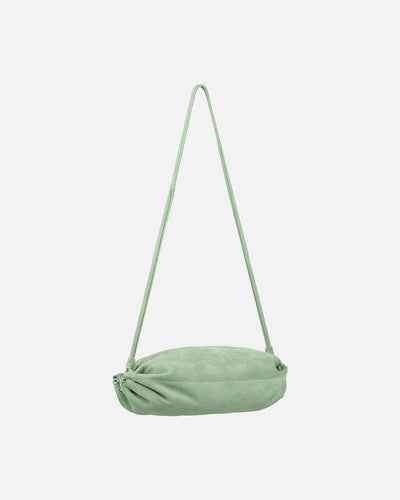 karla suede leather bag - light sage